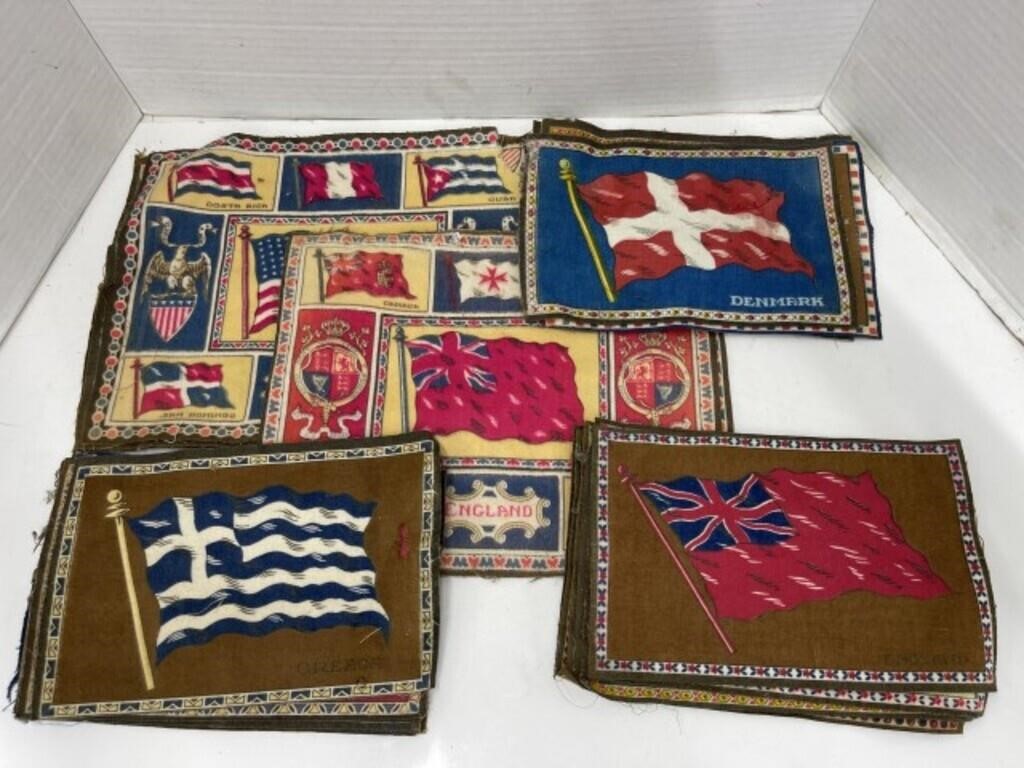 Assorted Fabric Pcs with Flags of the World