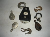 2 & 4 inch Pulley's & Hooks