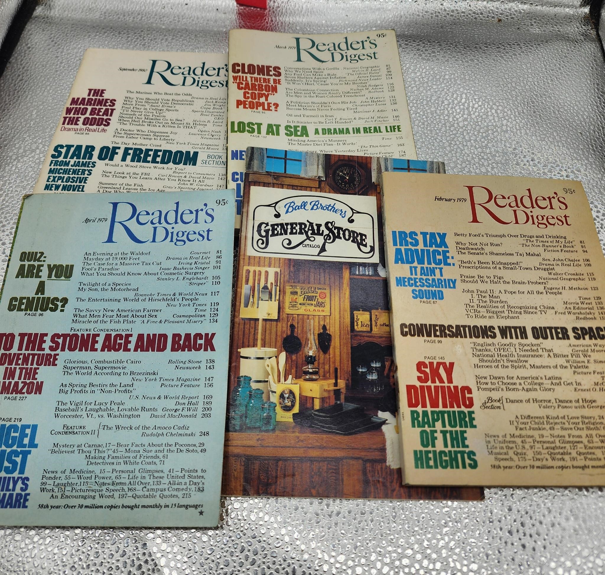 Lot of  4 Reader's Digests from the 1990s etc