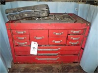 Tool Box w/asst wrenches, sockets, screw