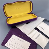 Gucci Purple Velvet Glass Case
