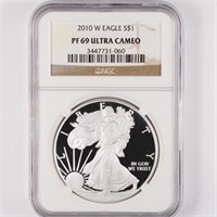 2010-W Proof Silver Eagle NGC PF69 UC