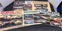 Five 1970s Chrysler Automotive Brochures