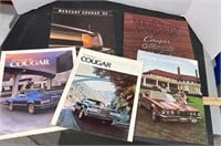 5 Mercury Cougar Brochures.