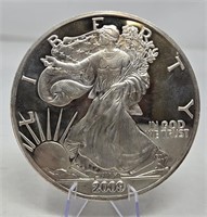 Large Round Marked Quarter Pound Fine Silver
