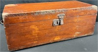 Antique Divided Wood Storage Chest