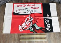 Vintage Large Coca Cola Advertising Banner