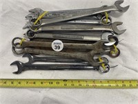 13 LARGE WRENCHES