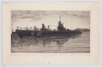 JOHN TAYLOR ARMS - USS HADDO AQUATINT