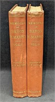Volume 1 & 2 Memoirs Of Baron De Marbot Hardcovers