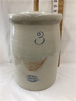 Red Wing Stoneware 3 Gallon Churn w/ RW Lid,