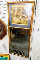 Vintage Mirror w/ Pheasants