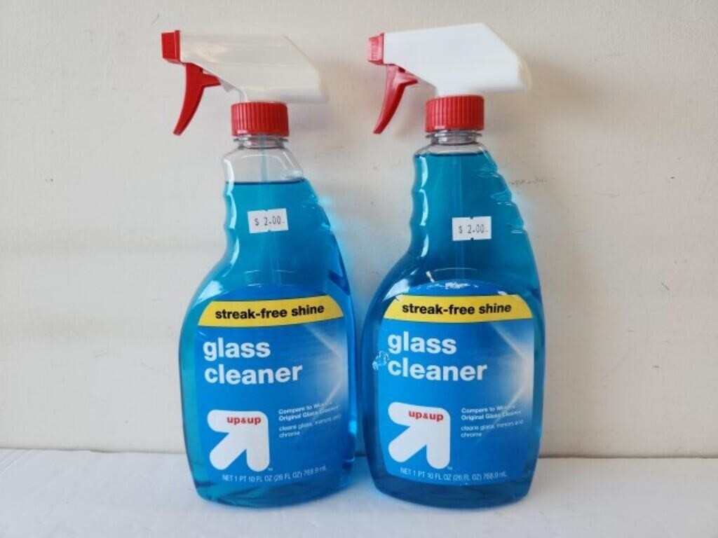 2 up and Up glass cleaners 26oz each