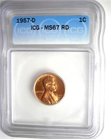 1957-D Cent ICG MS67 RD LISTS $300