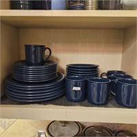 Vintage Mervyn's Stoneware Dish Set
