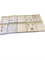 (10) Crafting Rubber Stamp Sets in Cases