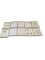 (10) Crafting Rubber Stamp Sets in Boxes