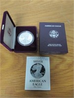 1989-S Proof American Eagle Silver Dollar w/