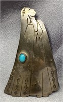 Vintage sterling silver figural Native American