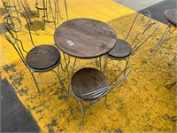 Ice Cream Parlor Table and 3 Chairs