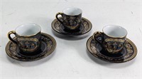 Yau Shing Fine Porcelain Tea Cups & Saucer Set