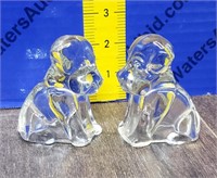 Glass Dog Figurines