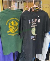 USMC T-shirts. Size large(793)