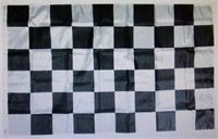Blk / White Checkered Flag 3ft X 5ft