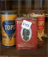 Snuff/Tobacco tins
Tops, Prince Albert, Tops