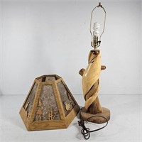Twisted Tree Table Lamp with Shade