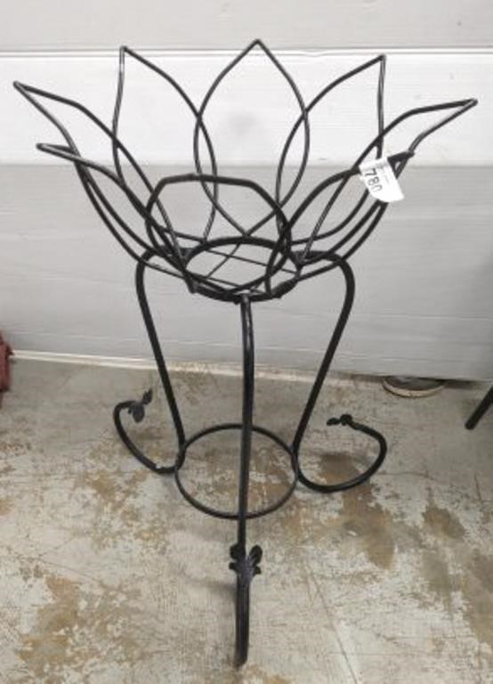 WROUGHT IRON EXOTIC PLANT STAND