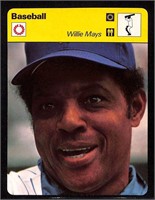 1977 Willie Mays Giants Mets Sportscaster Baseball