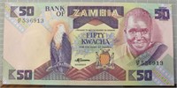 Bank of Zambia 50 Kwacha banknote