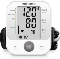 B2223  Metene Arm Blood Pressure Monitor, Large Cu