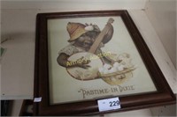 PATIME-IN DIXIE FRAMED ADVERTISEMENT