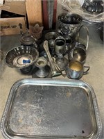 Assorted Silver Plate Items