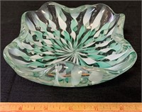 NICE MID CENTURY MURANO BLOWN GLASS DISH