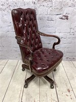 Hancock & Moore Tufted Leather Office Chair w/