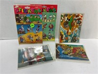 Donald Duck stickers and postcards