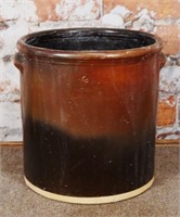 Peoria Pottery Co, 4 gal Stoneware crock w/Albany