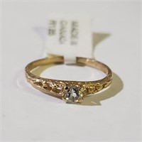 $250 14K  Aquamarine Baby Ring Ring