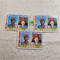 3-1984 Topps Cardinals Team Leaders