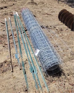 Partial Roll Woven Wire 8' Tall & Posts