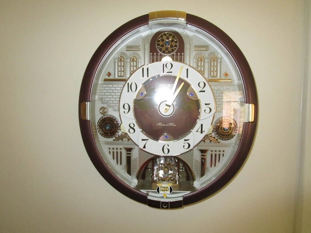 Seiko Melodies in Motion Wall Clock | Prime Time Auctions