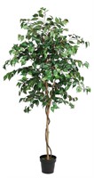 TDIAOL Ficus Tree Artificial, 6FT Tall Fake Ficus