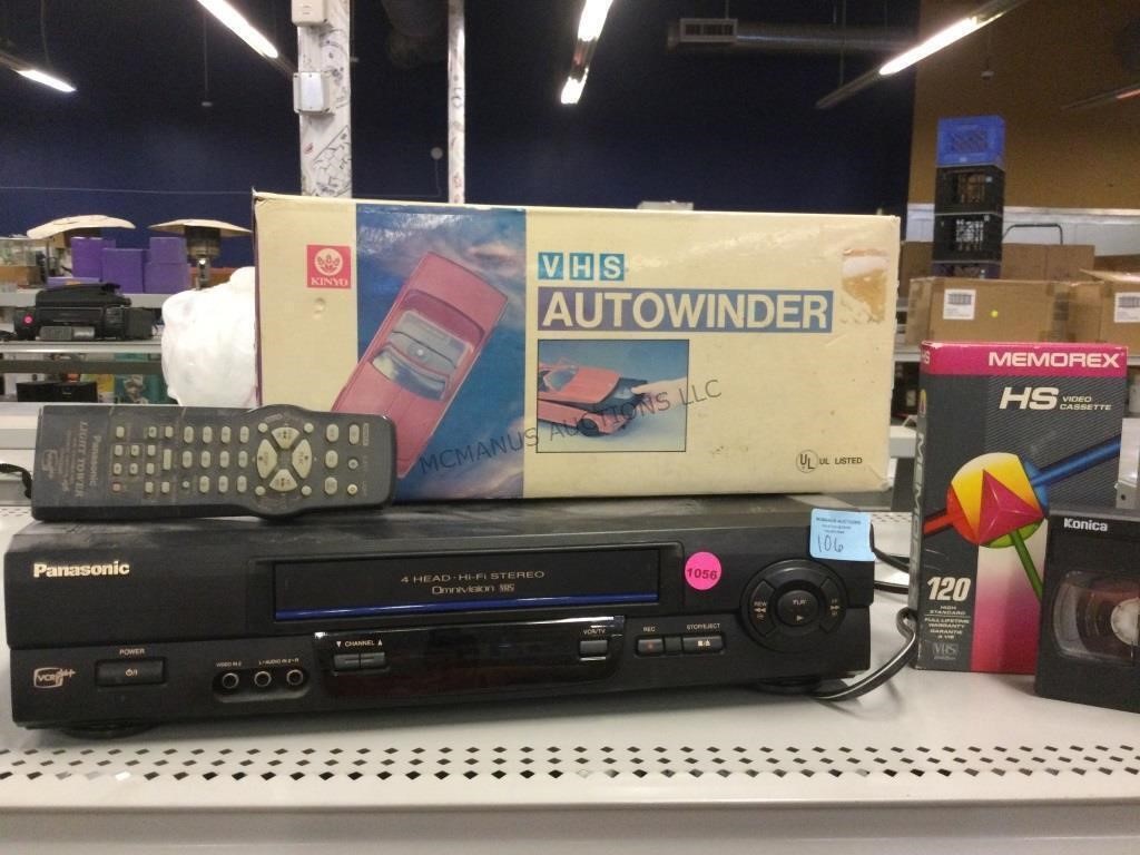 Panasonic 4 head omnivision VHS player,  VHS