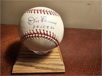 Don Larsen "PG 10-8-56" Signed Baseball- COA