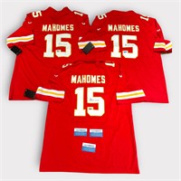 LOT OF 3 PATRICK MAHOMES SIGNED NFL JERSEYS W/COA