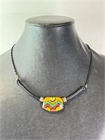 Vintage "Eisenberg" Enameled Necklace (Very Nice)