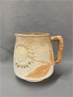 Majolica Sunflower Pattern Pitcher